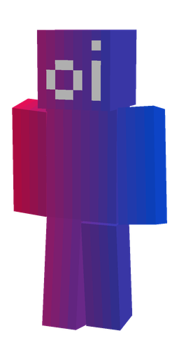 Blue skin: body, front render