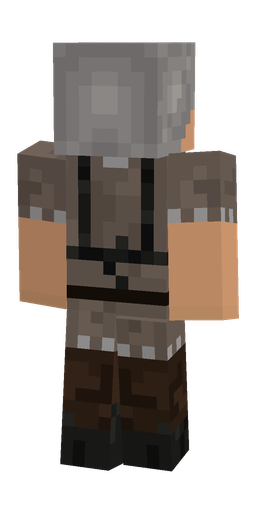 Black skin: body, back render