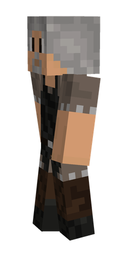 Black skin: body, left side render