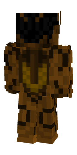 Black skin: body, back render