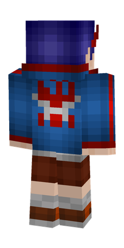 Blue skin: body, back render