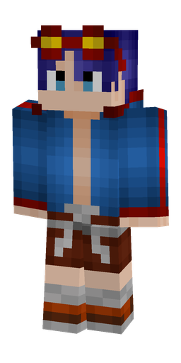 Blue skin: body, front render