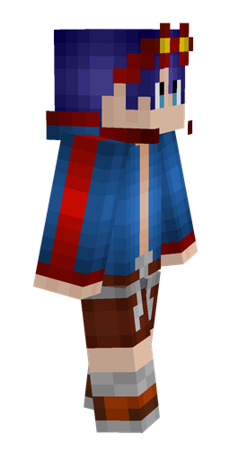 Blue skin: body, right side render