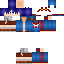 Blue skin: raw texture render