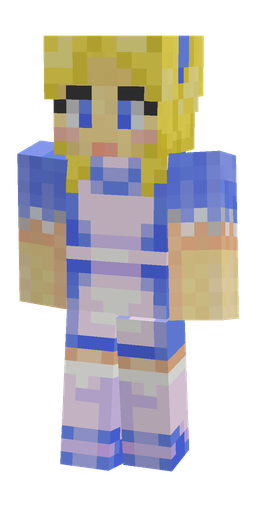 Blue skin: body, front render