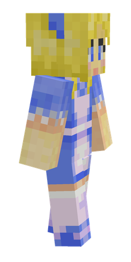 Blue skin: body, right side render