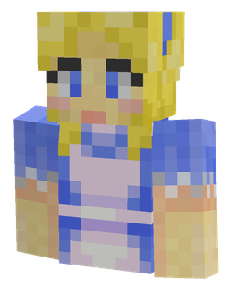 Blue skin: bust render