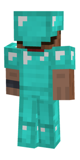 Blue skin: body, back render