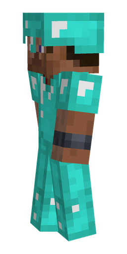 Blue skin: body, left side render