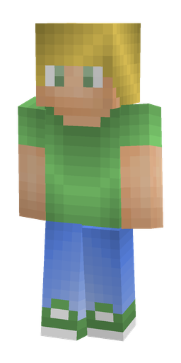 Blue skin: body, front render