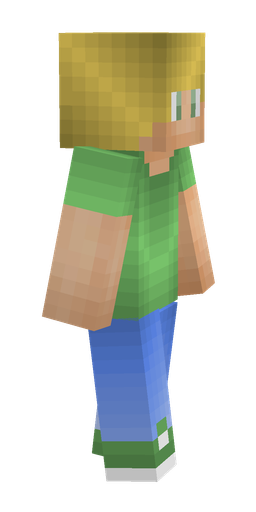 Blue skin: body, right side render
