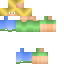 Blue skin: raw texture render