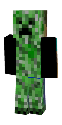 Blue skin: body, back render
