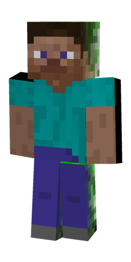 Blue skin: body, front render