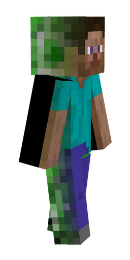 Blue skin: body, right side render