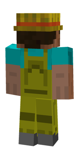 Blue skin: body, back render