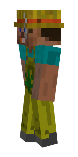 Blue skin: body, left side render