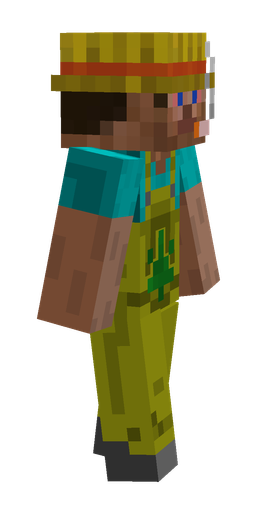 Blue skin: body, right side render