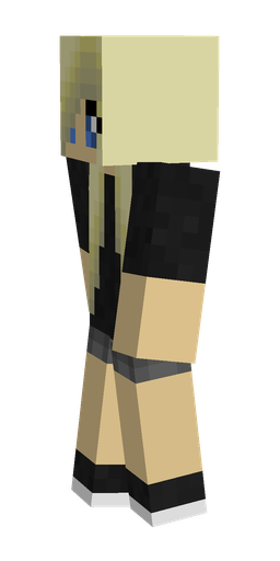 Black skin: body, left side render