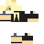 Black skin: raw texture render