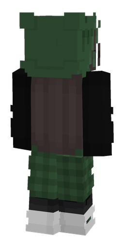 Black skin: body, back render