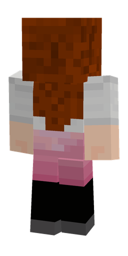 Black skin: body, back render