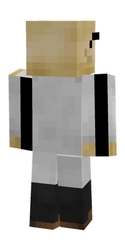 Black skin: body, back render