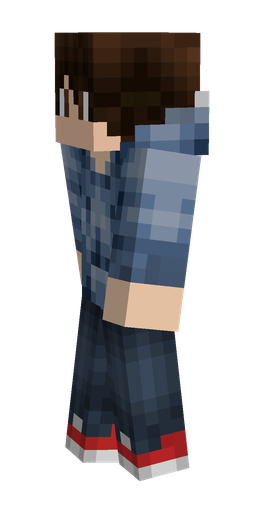 Blue skin: body, left side render