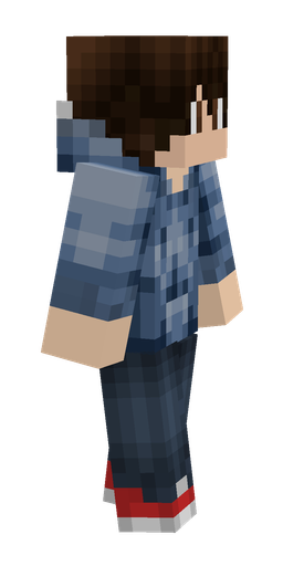 Blue skin: body, right side render