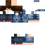Blue skin: raw texture render