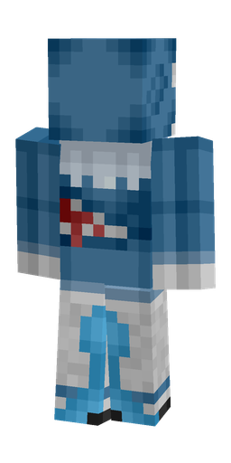 Blue skin: body, back render