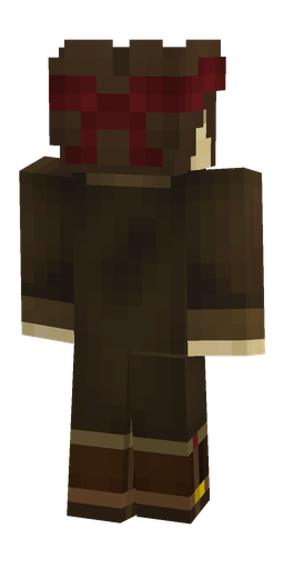 Brown skin: body, back render