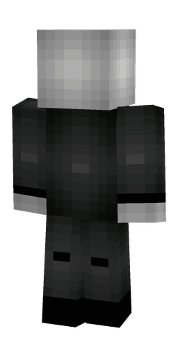 Black skin: body, back render