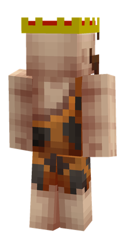 Brown skin: body, back render