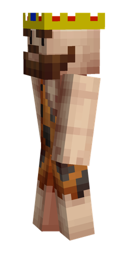 Brown skin: body, left side render