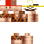 Brown skin: raw texture render