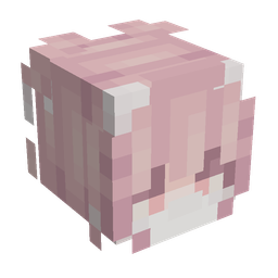 Pink skin: head render