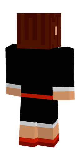 Black skin: body, back render
