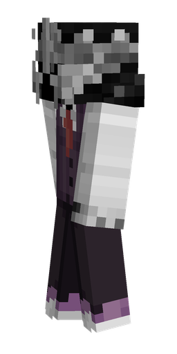 Black skin: body, left side render