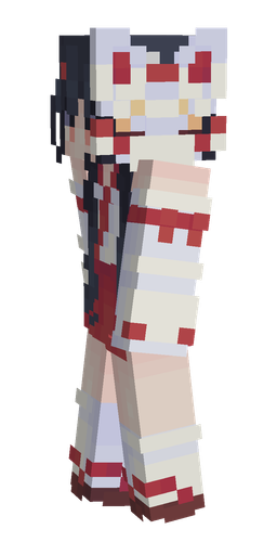 Blue skin: body, left side render