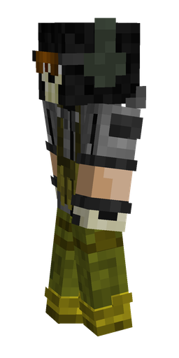 Black skin: body, left side render