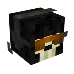 Black skin: head render