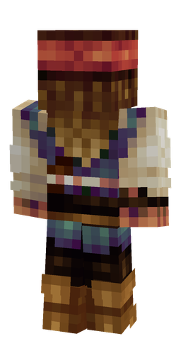 Black skin: body, back render
