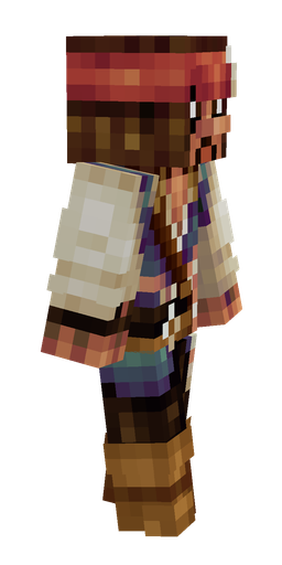 Black skin: body, right side render