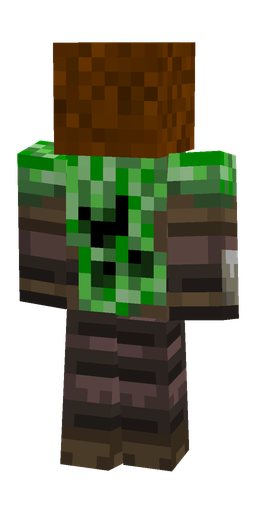 Brown skin: body, back render