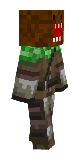 Brown skin: body, right side render