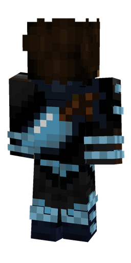 Black skin: body, back render