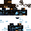 Black skin: raw texture render