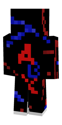 Black skin: body, back render