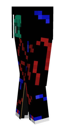 Black skin: body, left side render